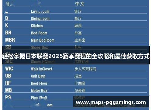 轻松掌握日本联赛2025赛季赛程的全攻略和最佳获取方式